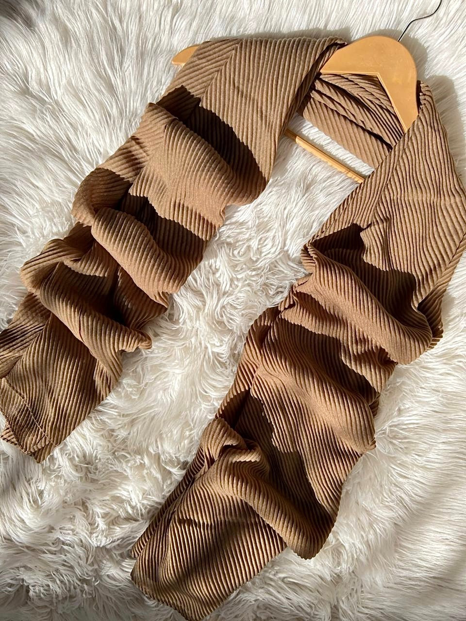 Light Brown - Crumpled Hijabs