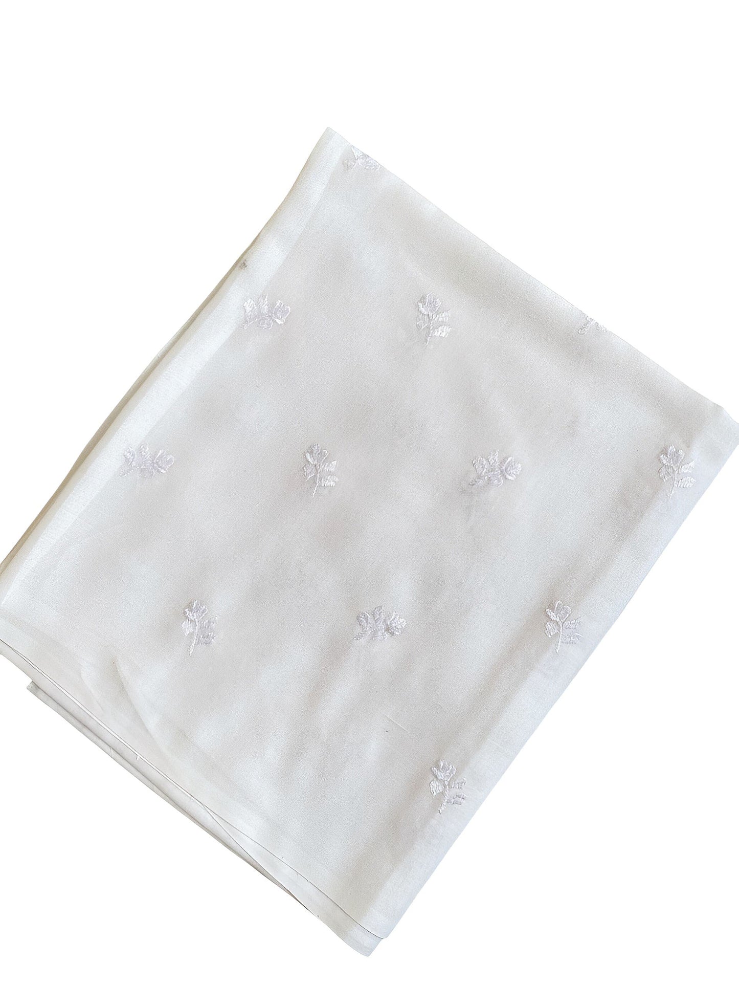 Tuberose Handembroidered Lawn Dupatta