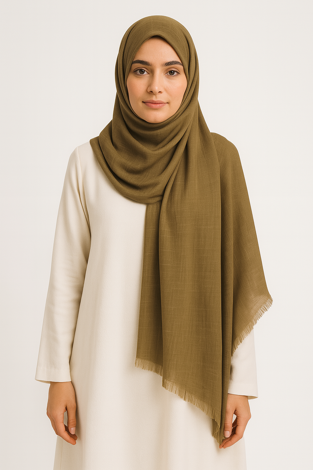Desert Brown - Extra Large Turkish Lawn Hijab