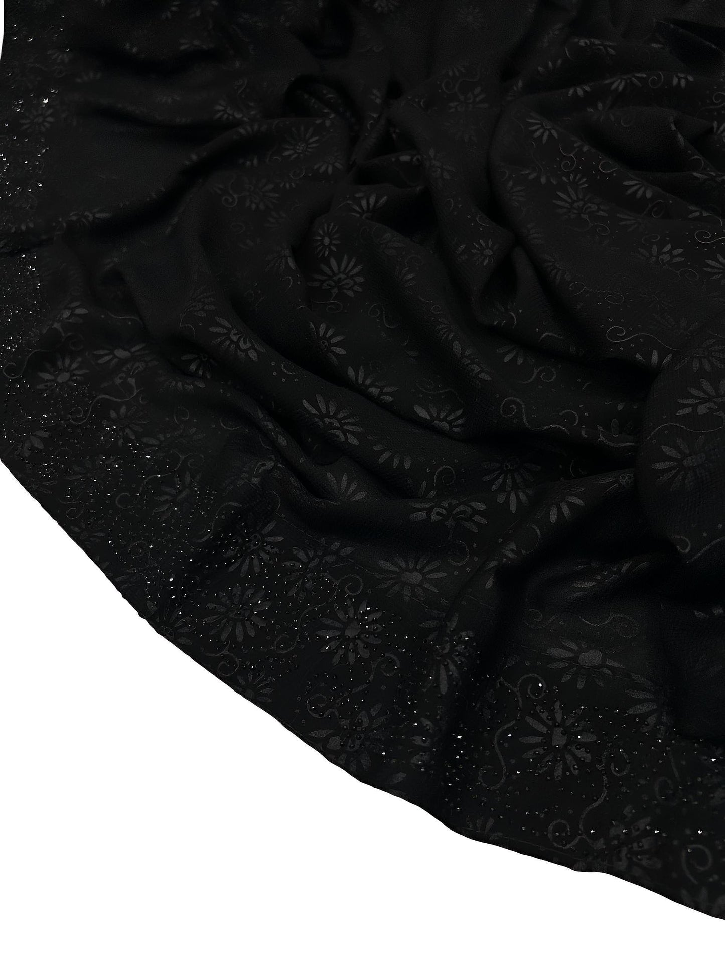 Self Printed Floral Sparkle Shaal