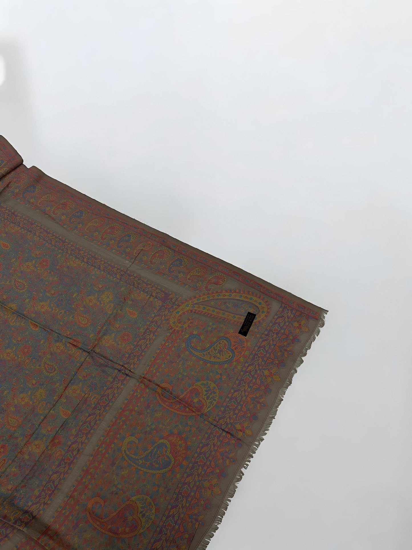 Pashmina Shawl - Soil Brown Paisley