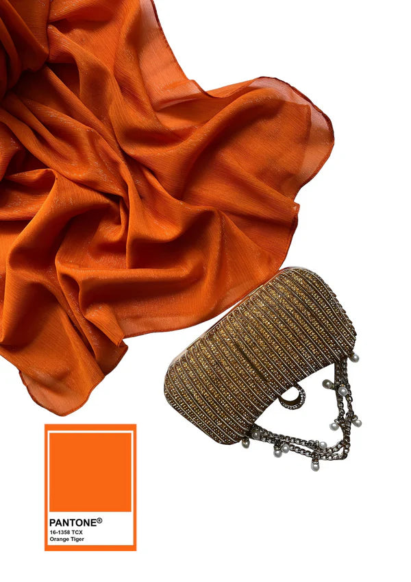 Crinkle Shimmer Chiffon Wedding Party Occasion Hijab Scarf