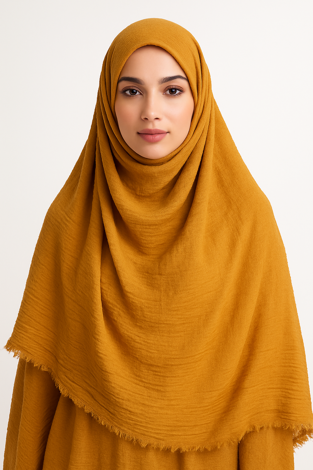 Apricot Brown - Crimp Lawn Hijabp