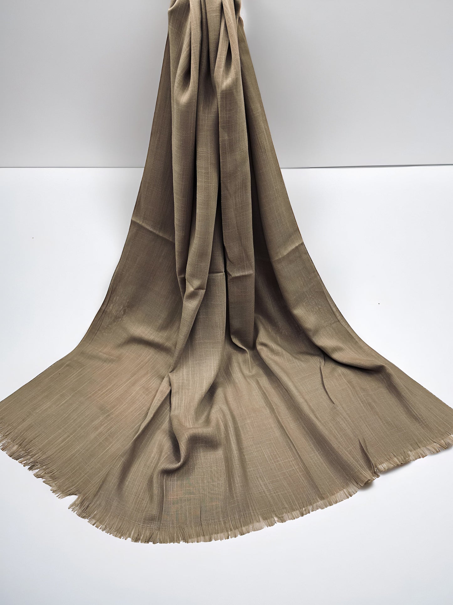 Dull Brown - Extra Large Turkish Lawn Hijab