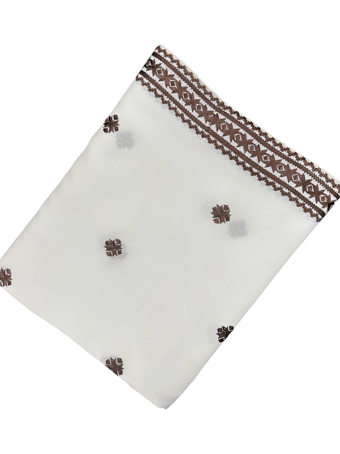 White Brown Double Cross Shaal