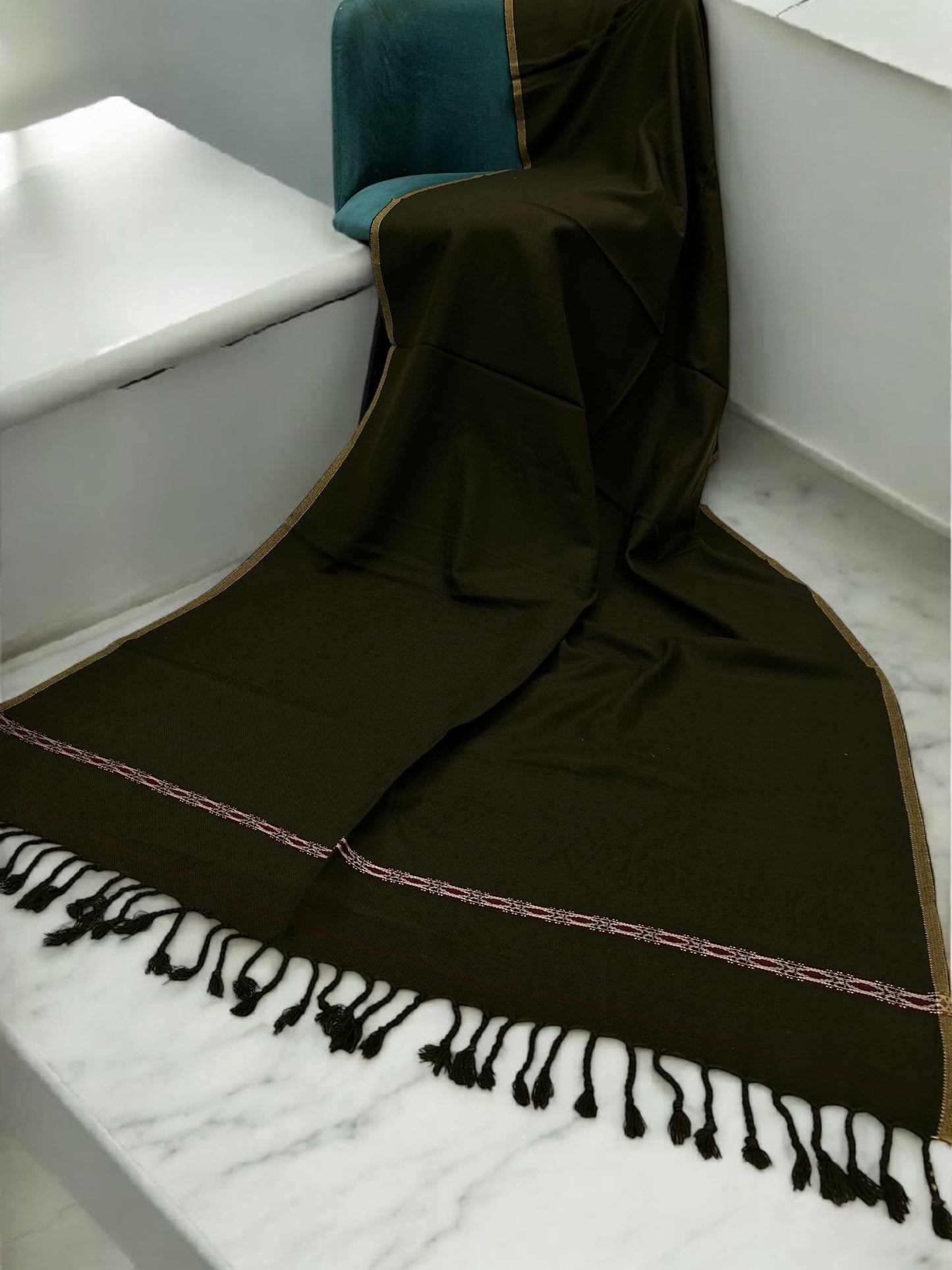 Men’s Winter Shawl - Dark Olive