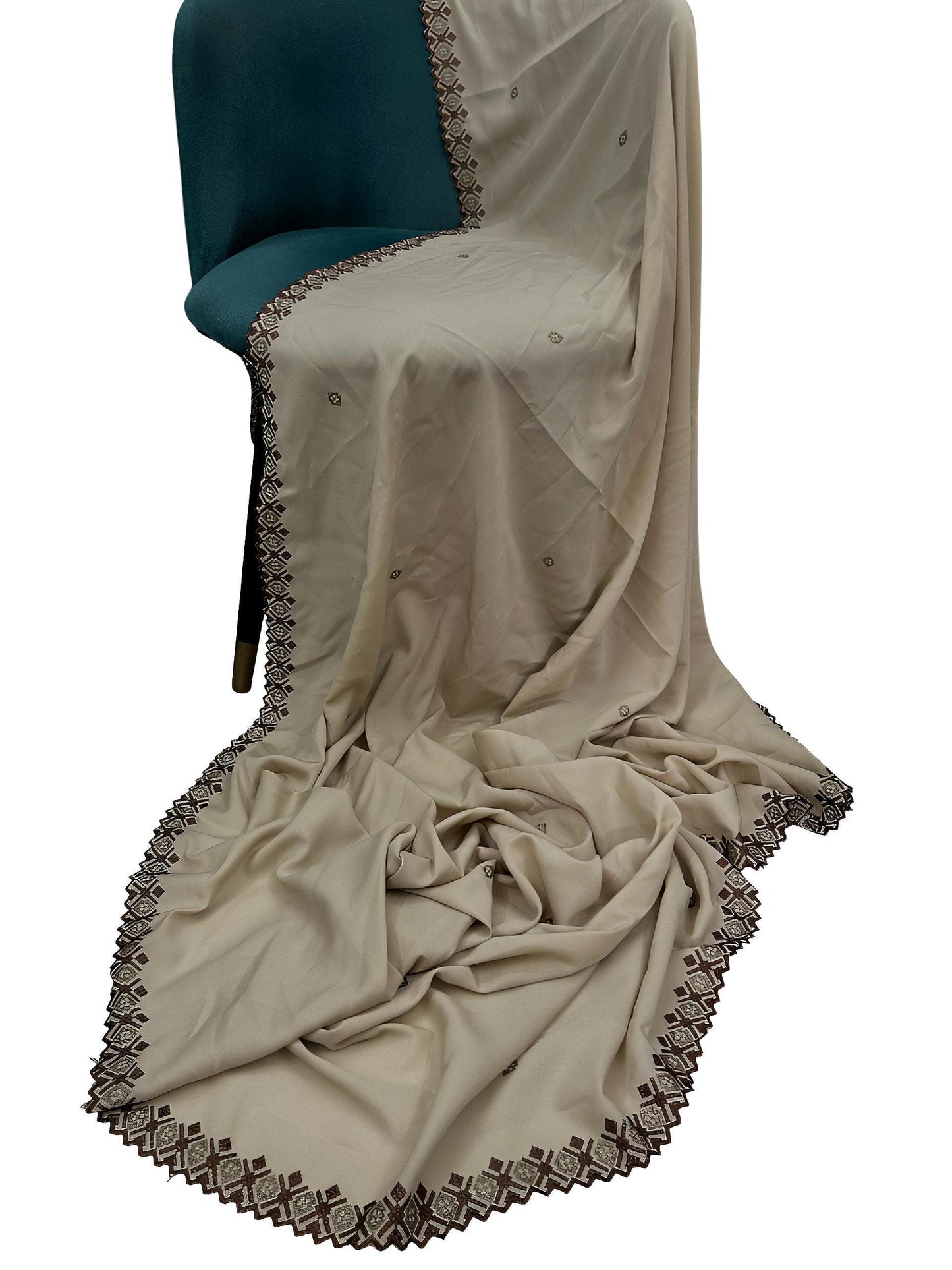 Mushroom Gray Cutwork Shaal