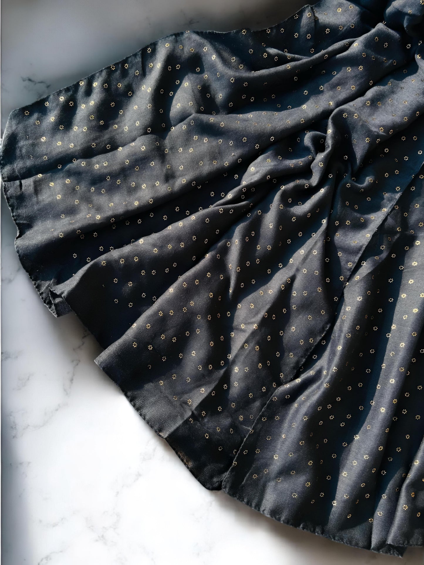 Midnight Blue Rose Sequence Hijab