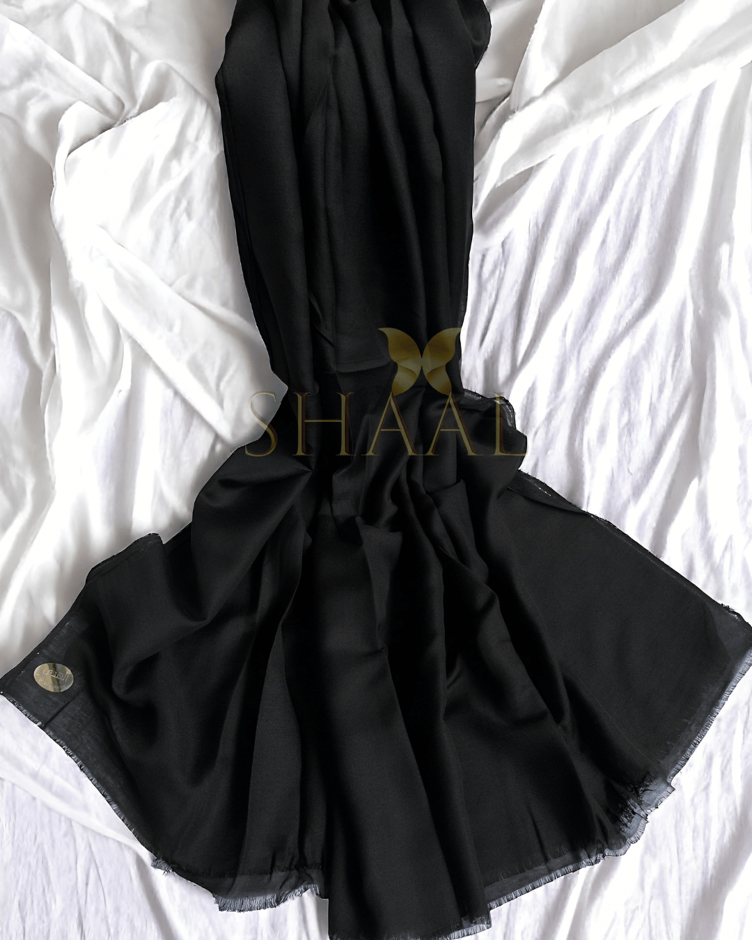 Black - Solid Modal Hijab