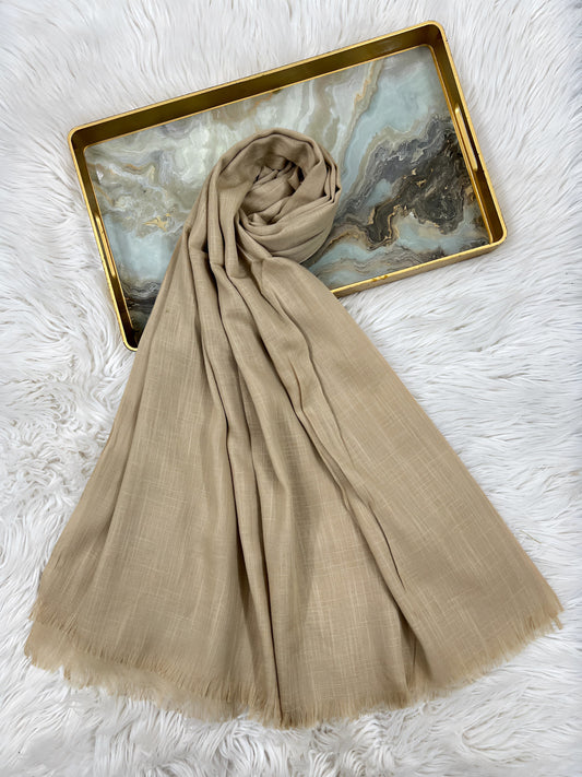 Sand Brown - Turkish Lawn Hijab