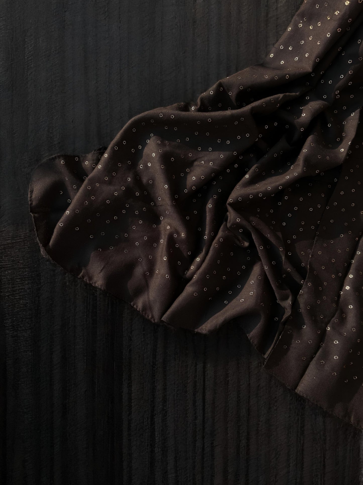 Chocolate Brown Rose Sequence Hijab