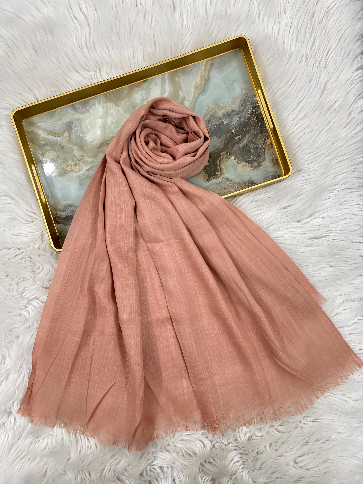 Creamy Peach - Turkish Lawn Hijab