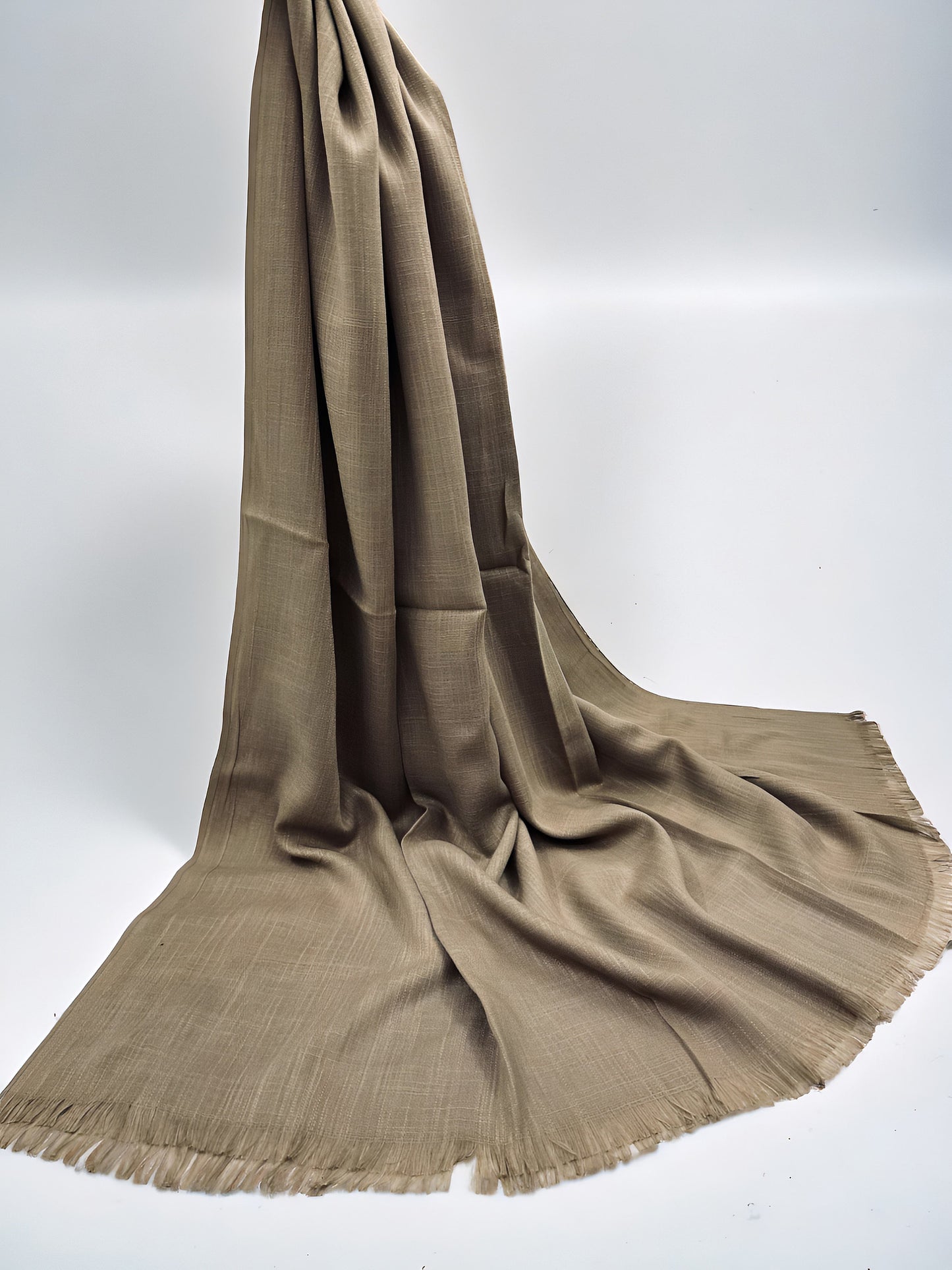 Dull Brown - Extra Large Turkish Lawn Hijab