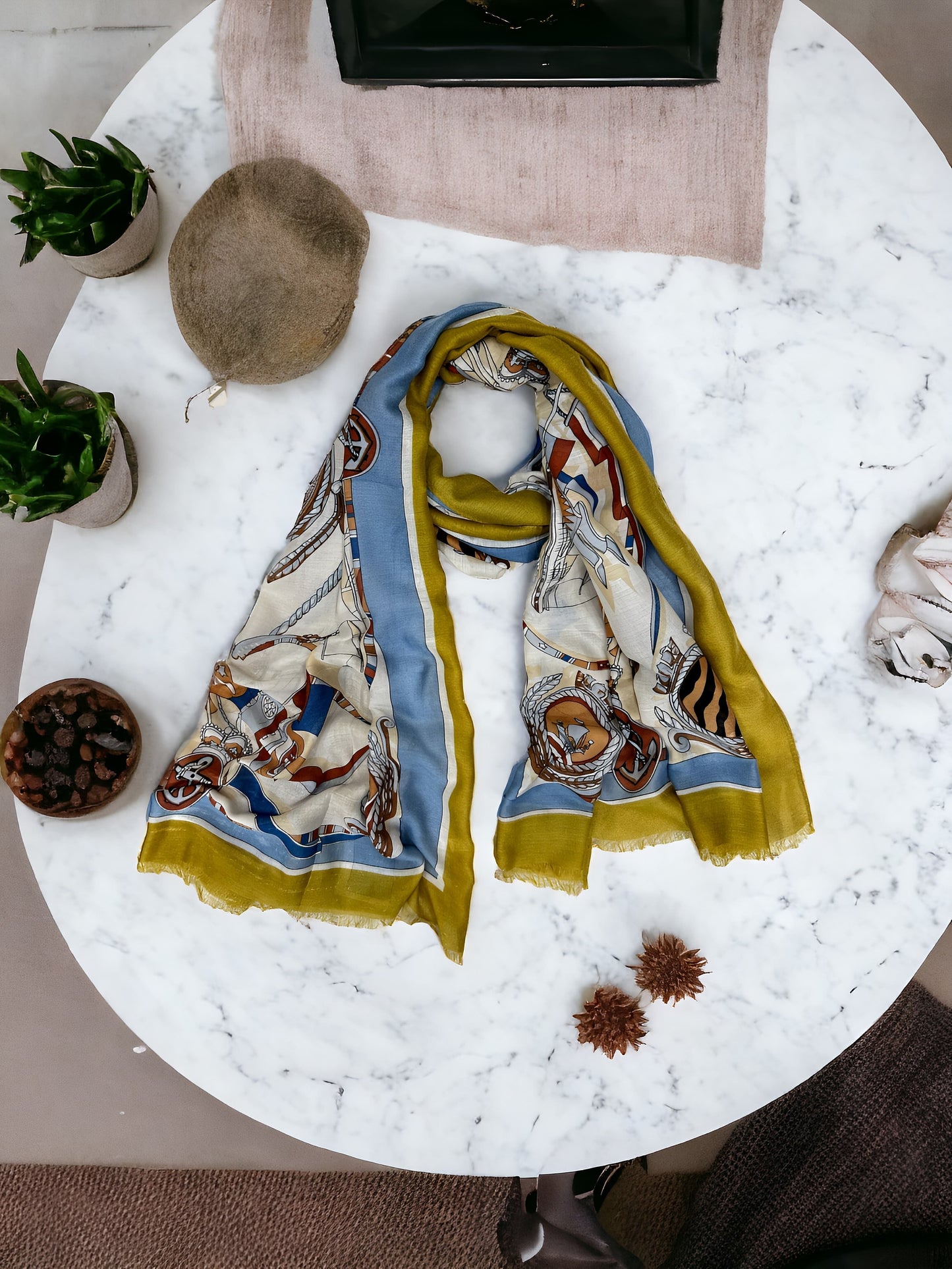 Banana Printed Modal Hijab