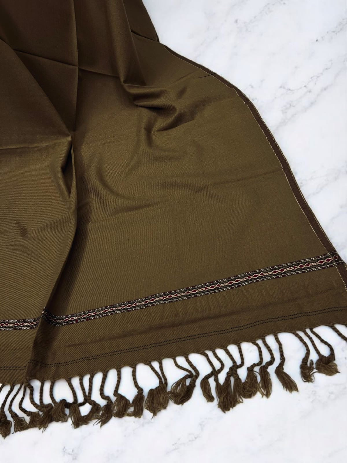 Men’s Winter Shawl - Ash Brown