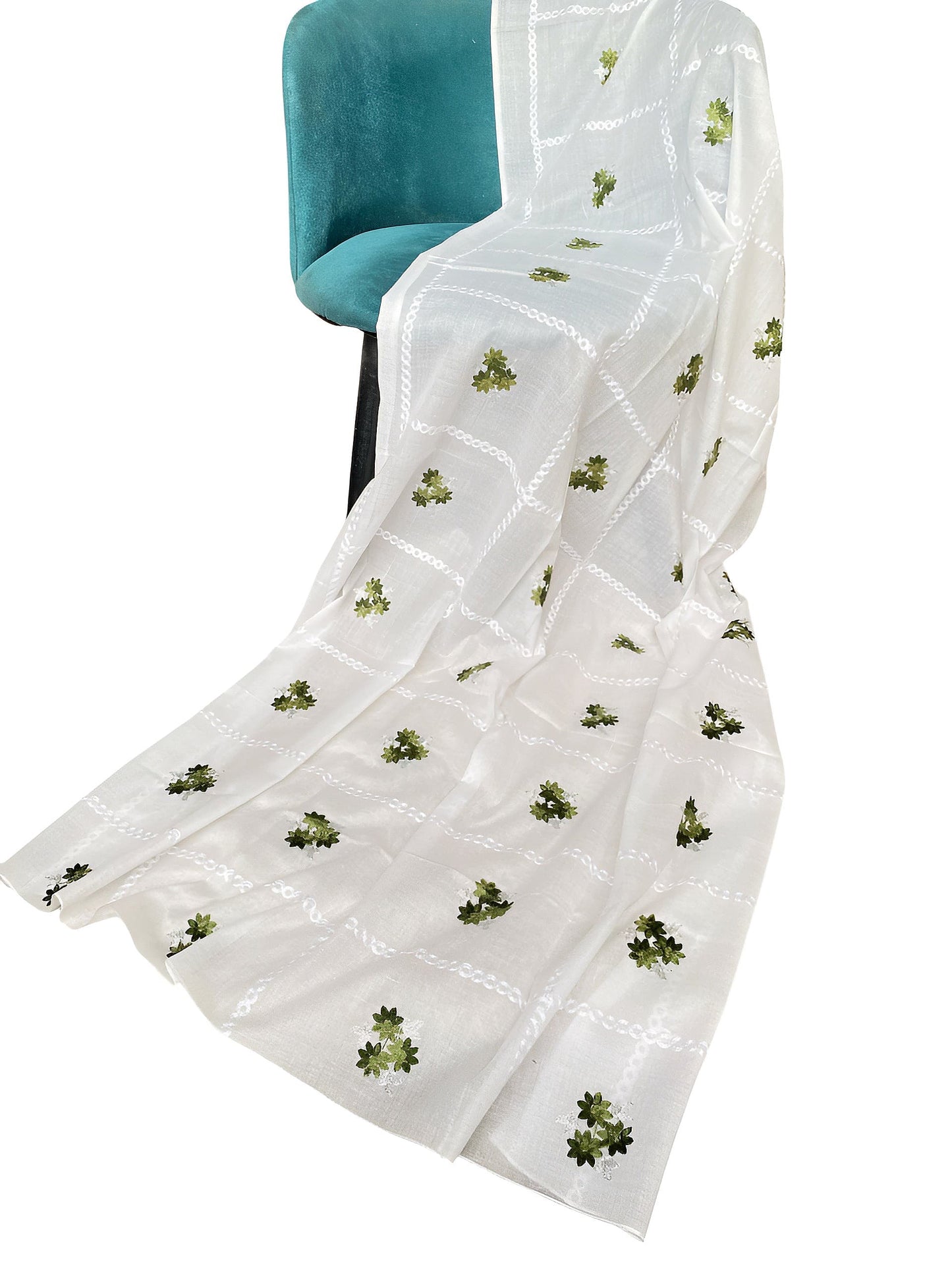 Brassica Handembroidered Lawn Dupatta