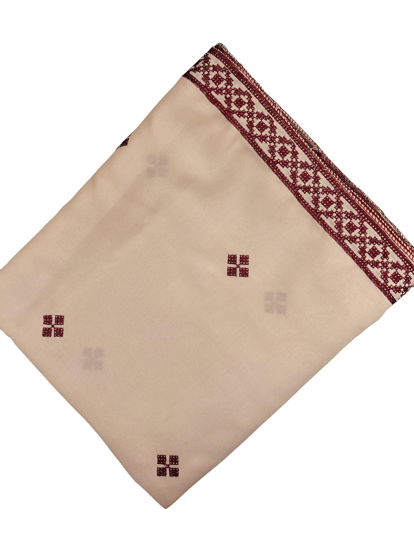 Champagne Maroon Double Shaal