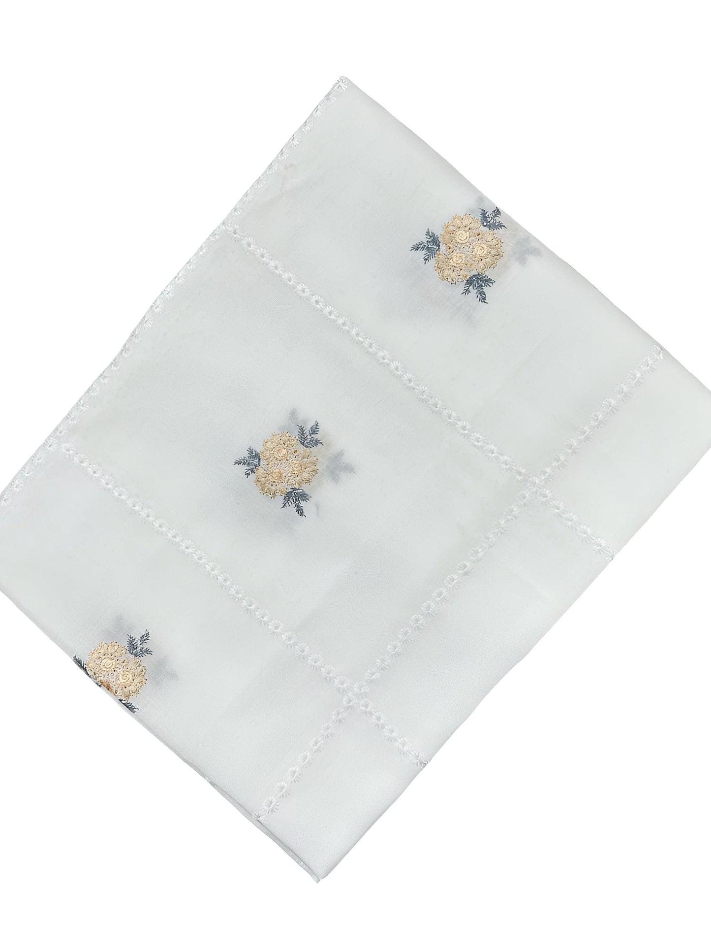 Lisianthus Handembroidered Lawn Dupatta