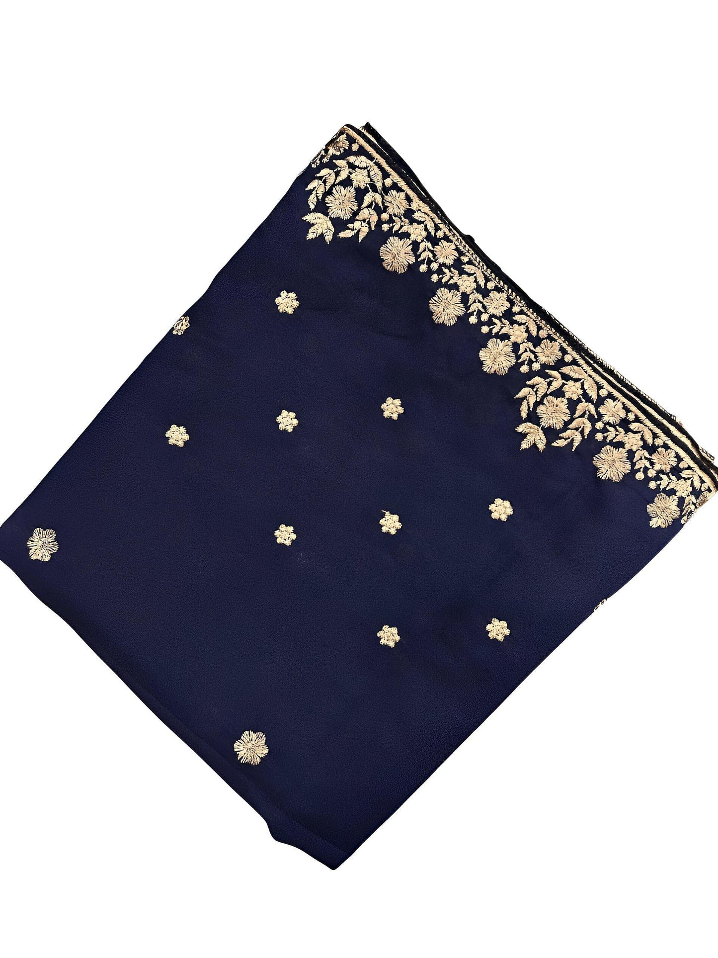 Blue Beige Floral Shaal