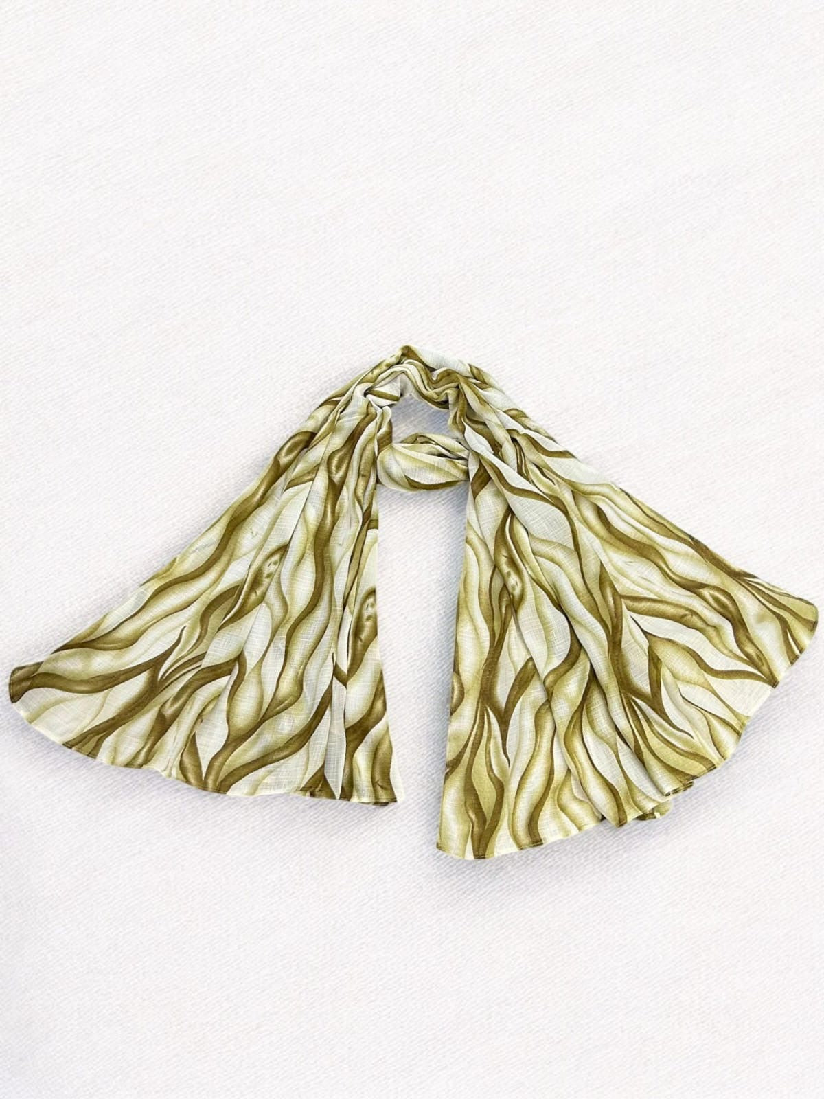 Kelly Green Tie-Dye Printed Modal Hijab
