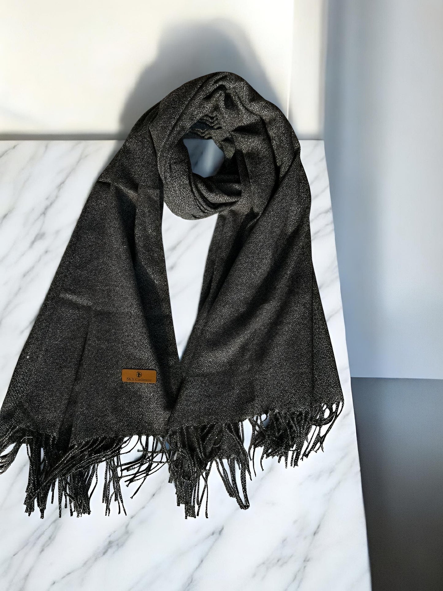 Winter Cashmere Scarf - Black