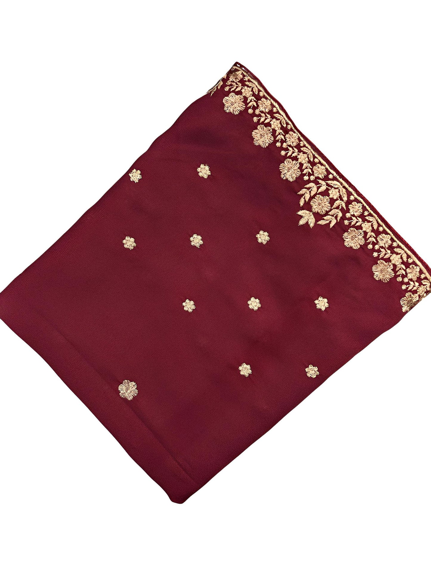 Red Beige Floral Shaal
