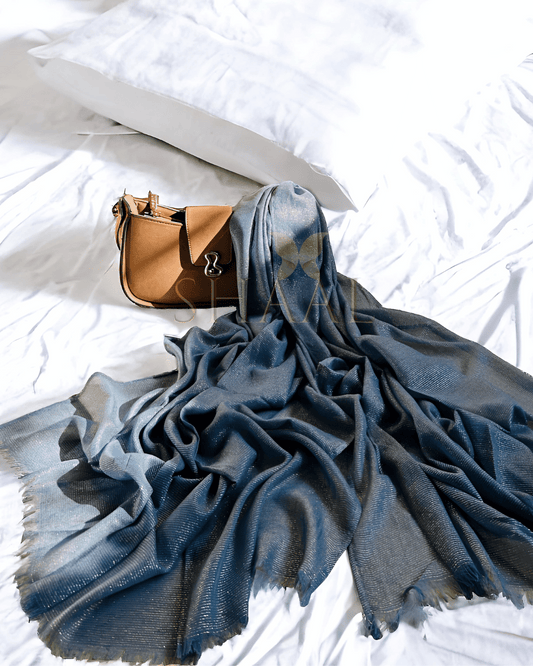 Ocean blue - Goldline Fancy Hijab