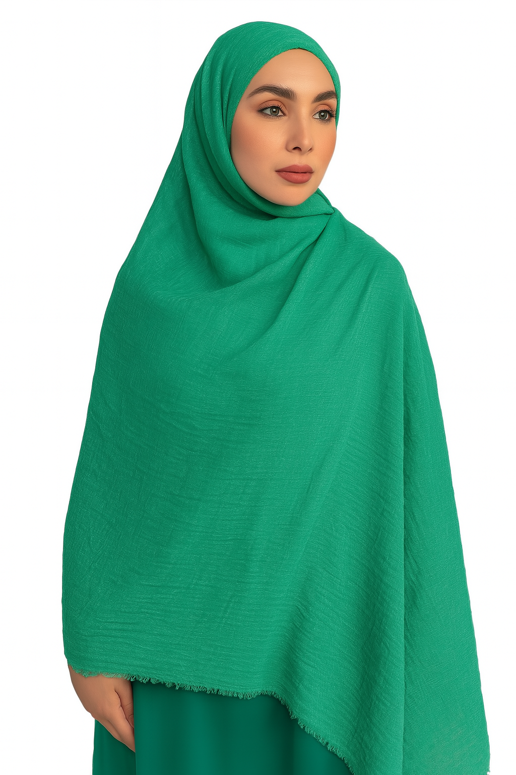 Jade Green - Crimp Lawn Hijab