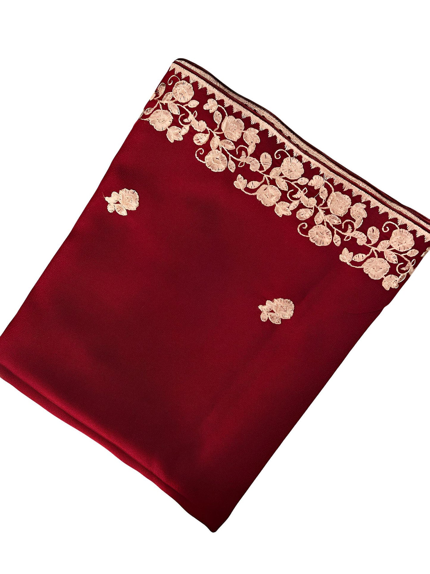 Maroon Light Pinkish Floral Shaal