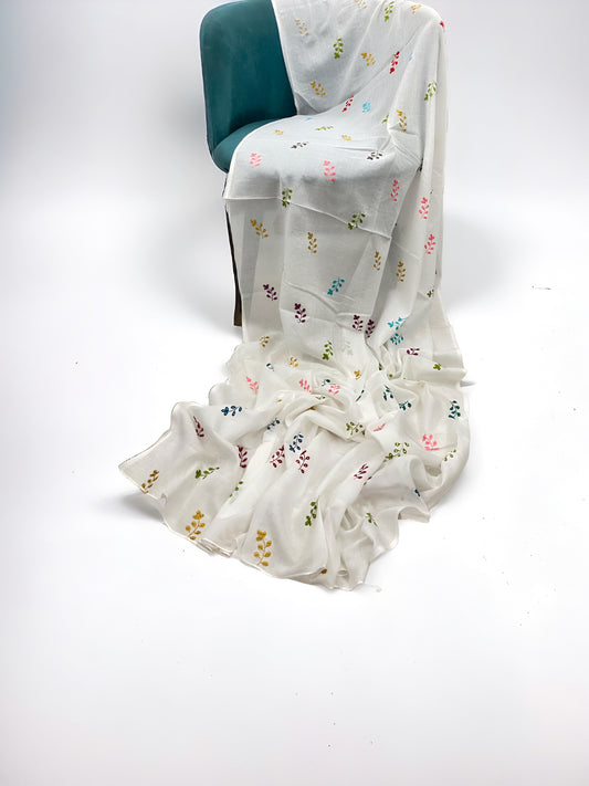 Daffodils Handembroidered Lawn Dupatta