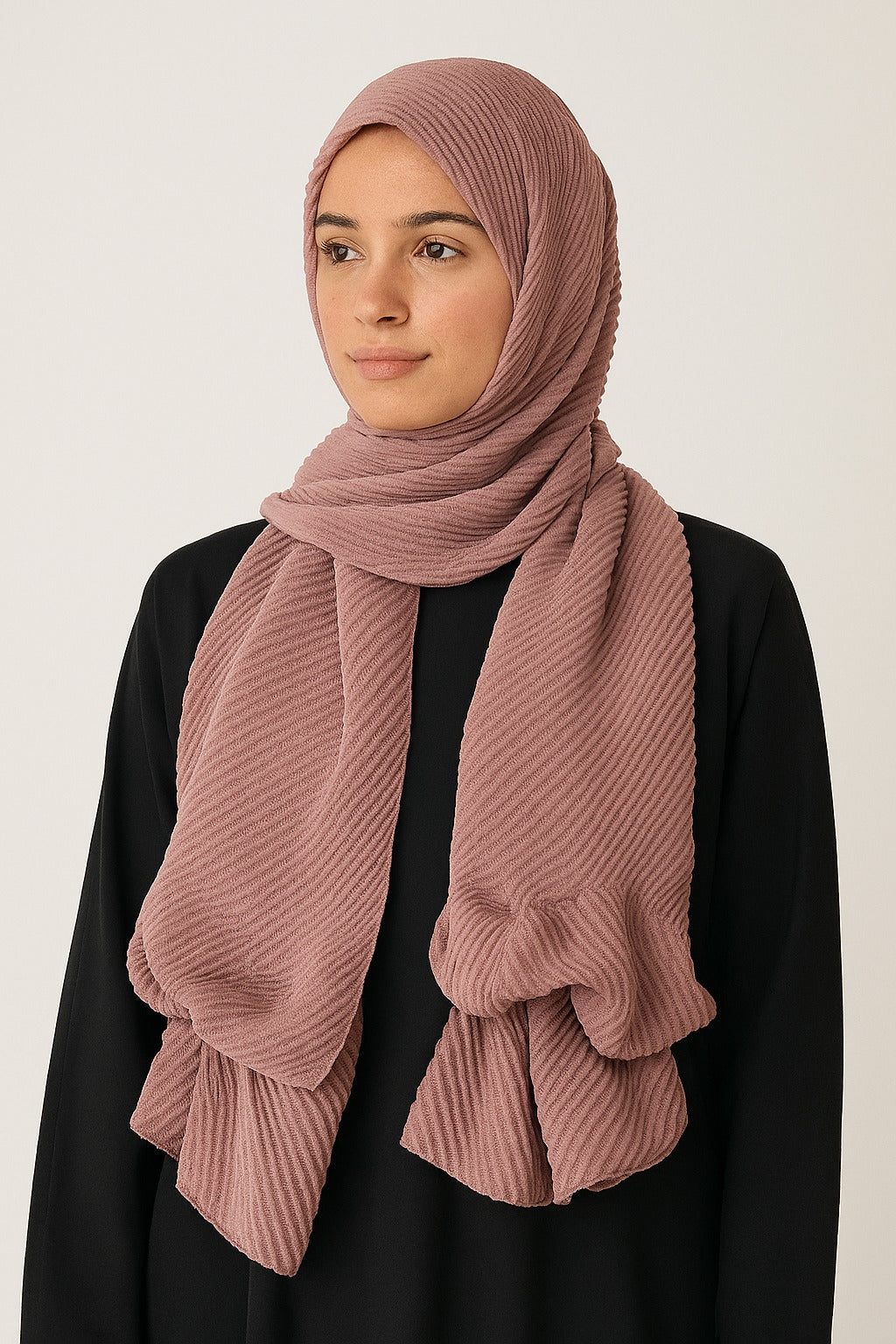 Mauve Pink - Crumpled Hijabs
