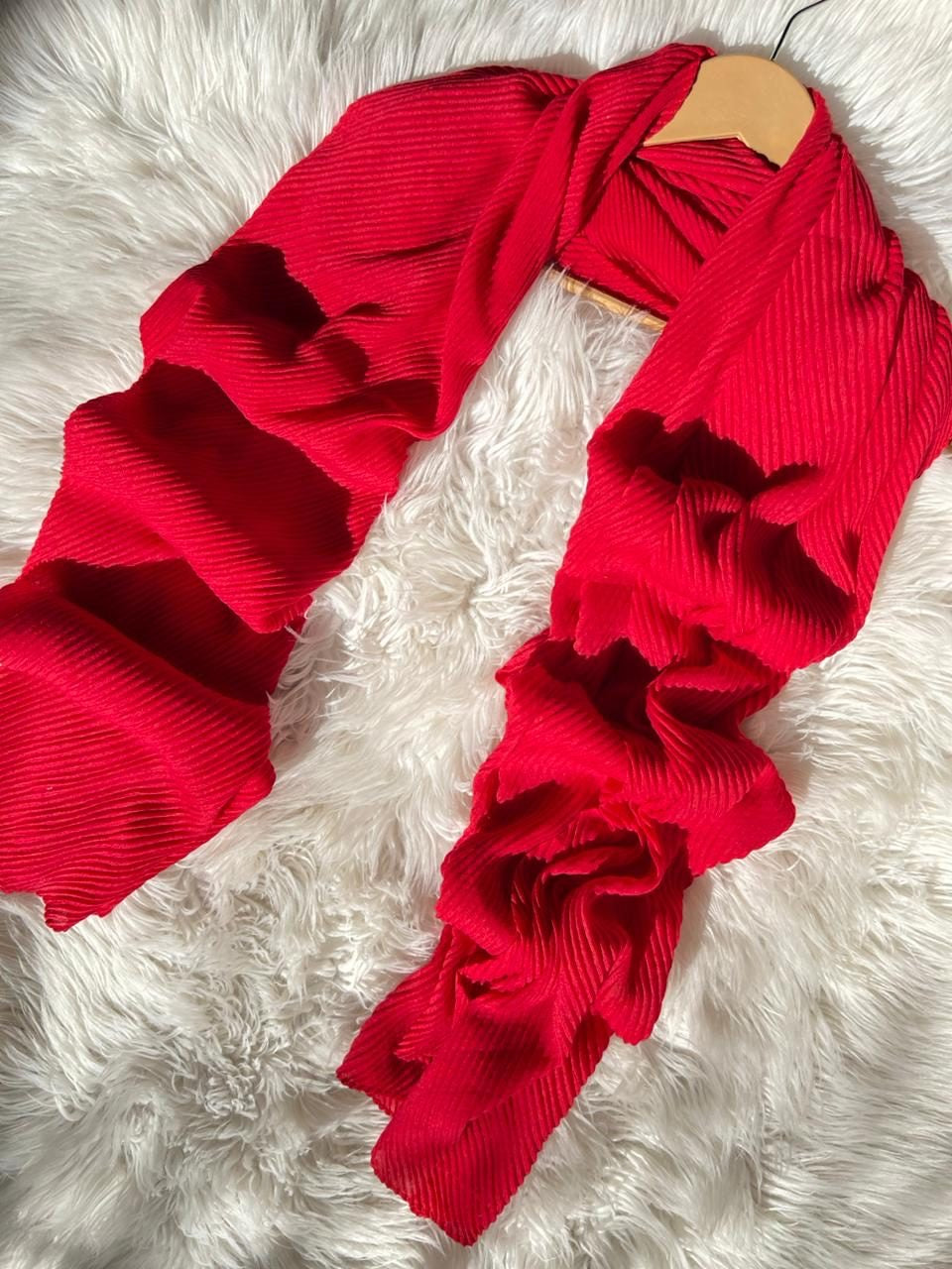 Red - Crumpled Hijabs