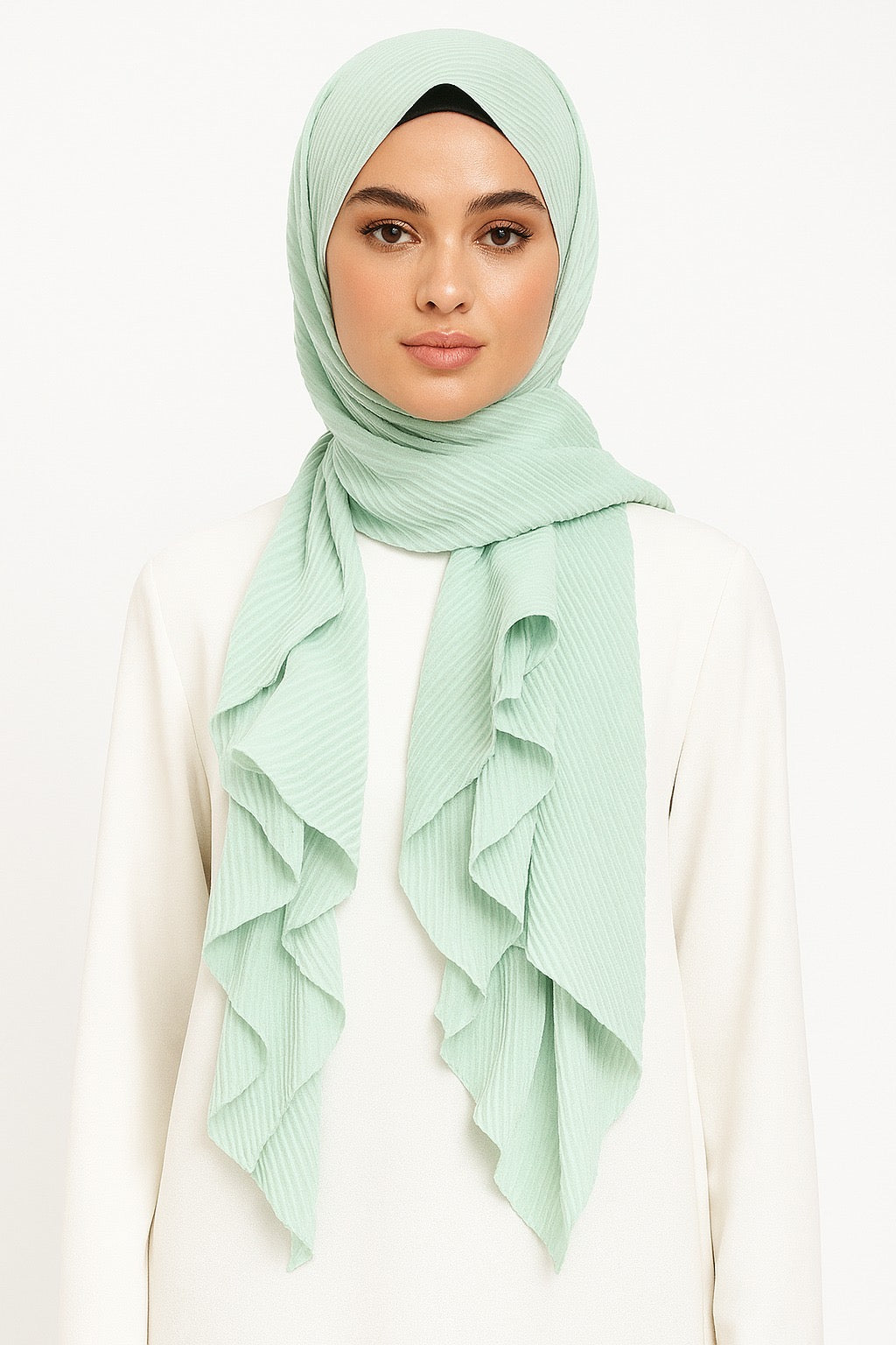 Mint Green - Crumpled Hijabs