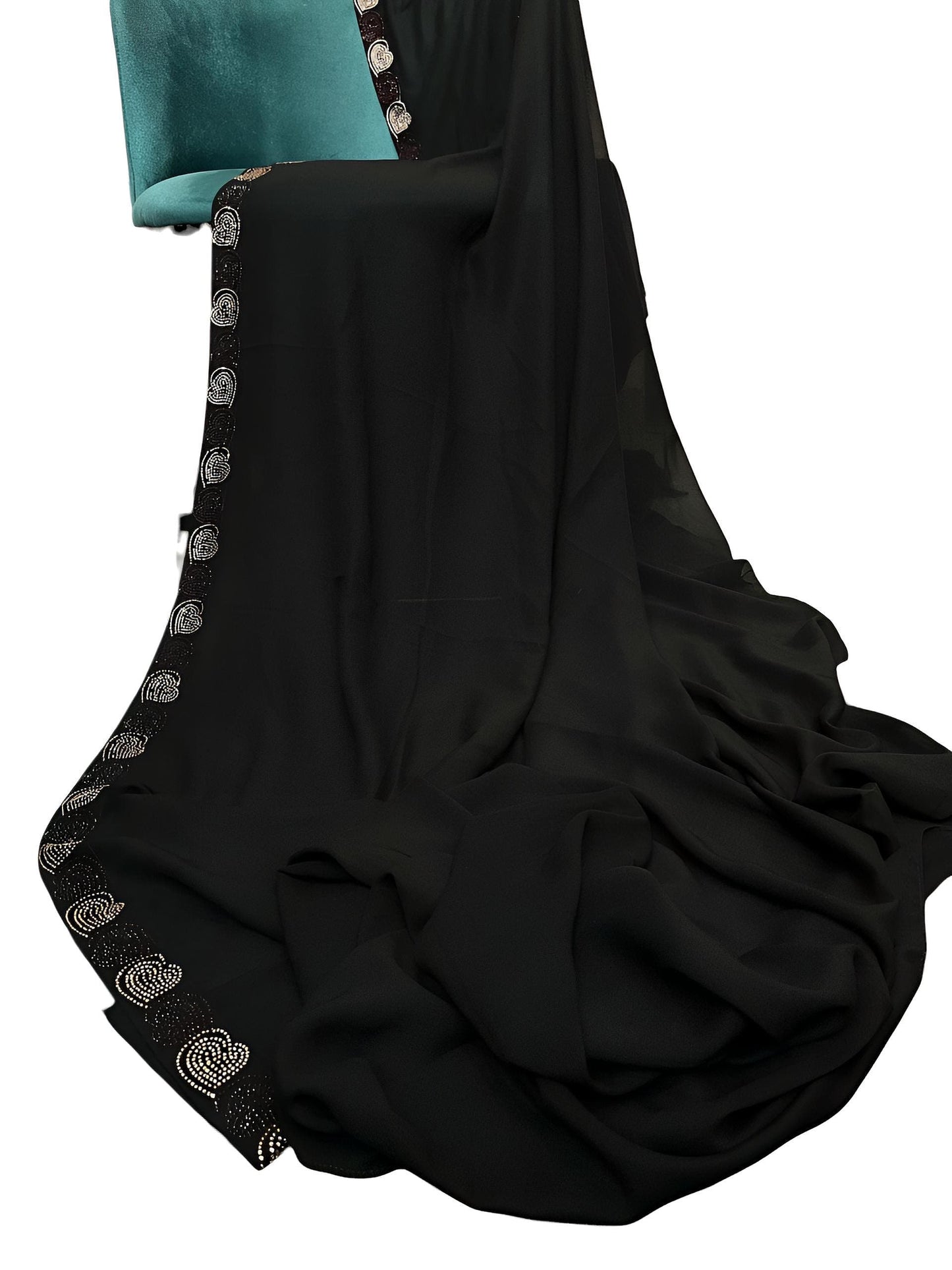 Black Hearty Sparkle Shaal