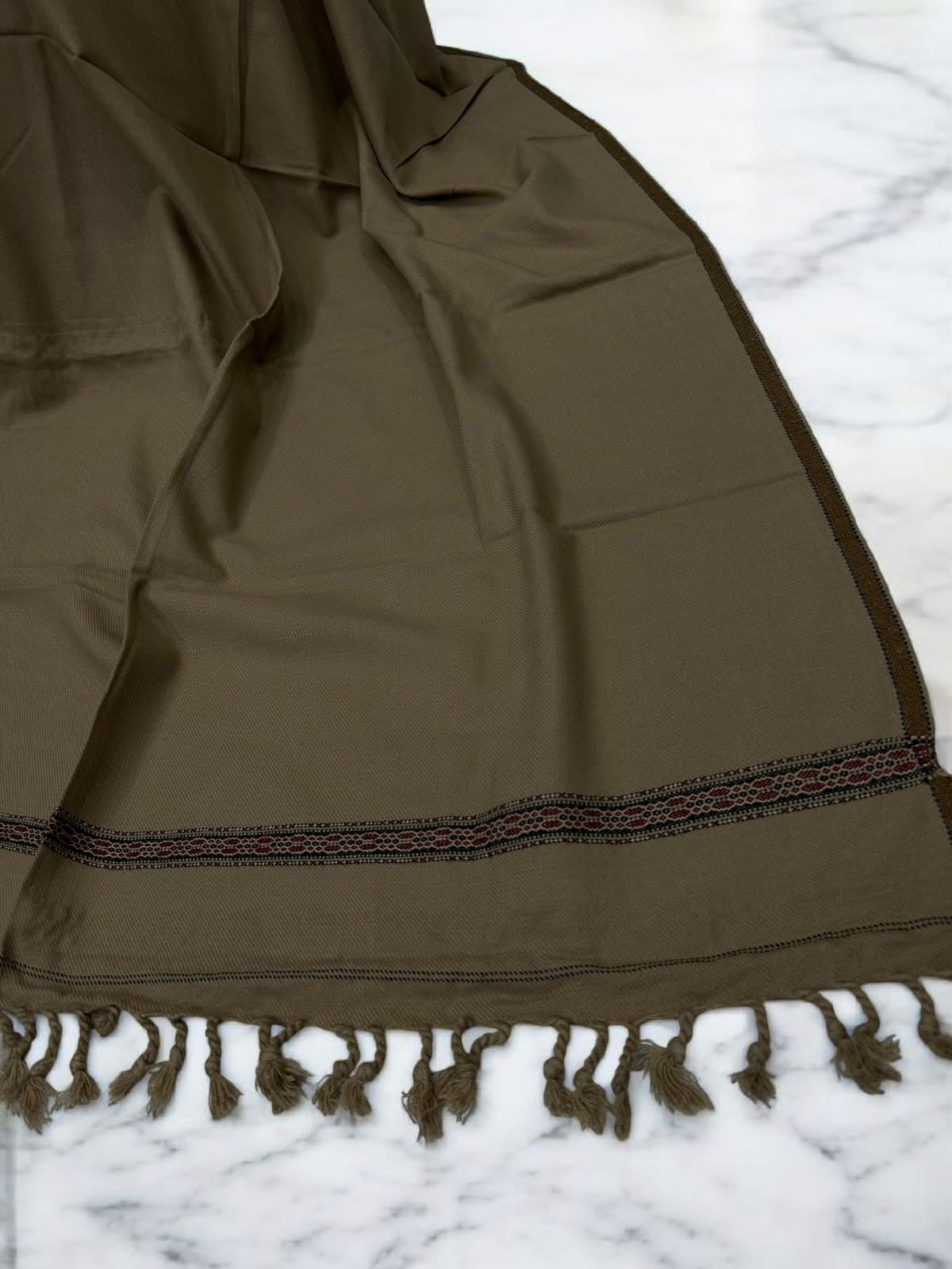 Men’s Winter Shawl - Medium Brown