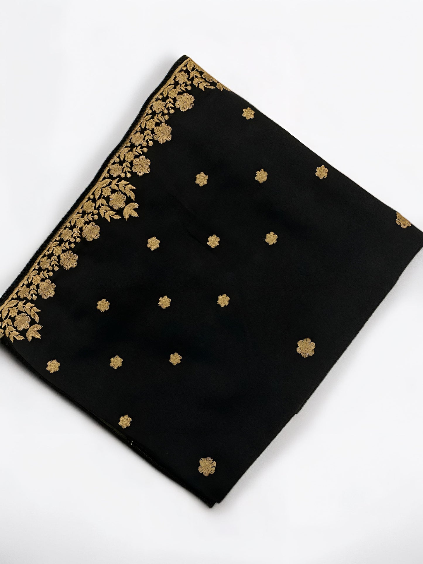 Black-Brown Floral Shaal
