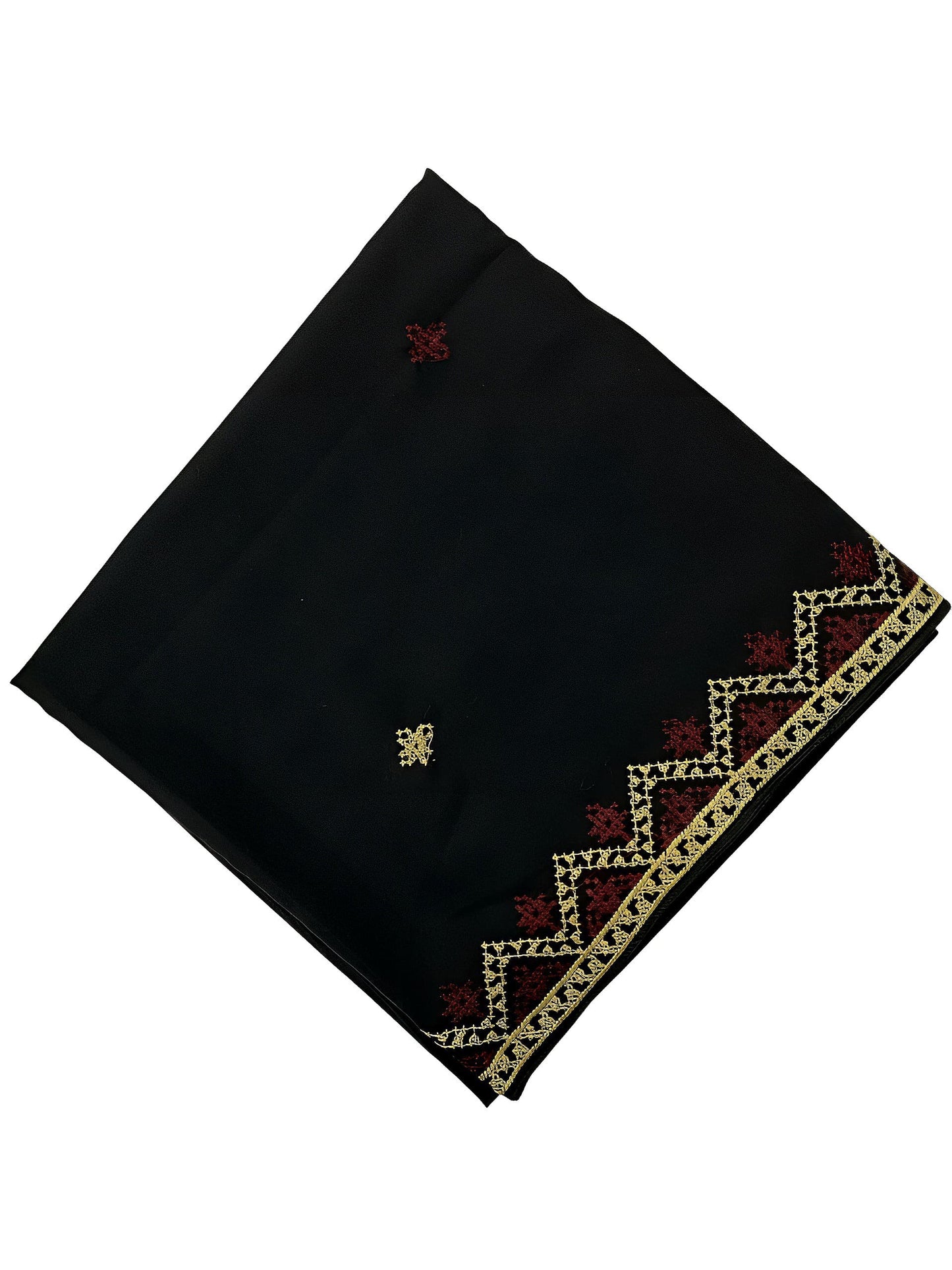 Creamy Black Majesty Bridal Shaal