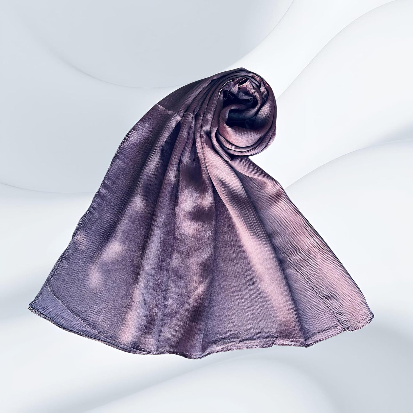 Heather Purple - Crinkle Silk Hijabs