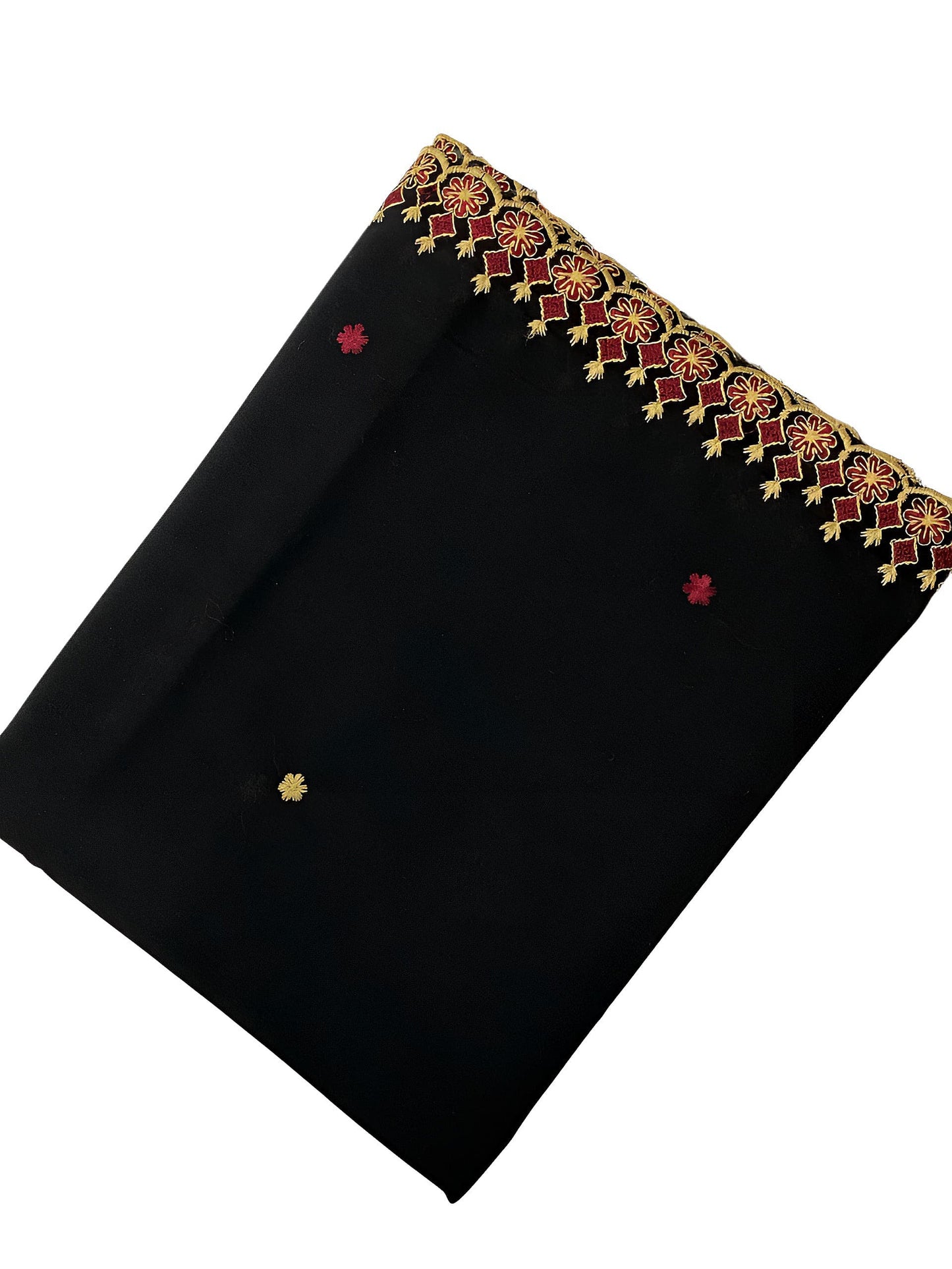 Multi Rose Black Shaal