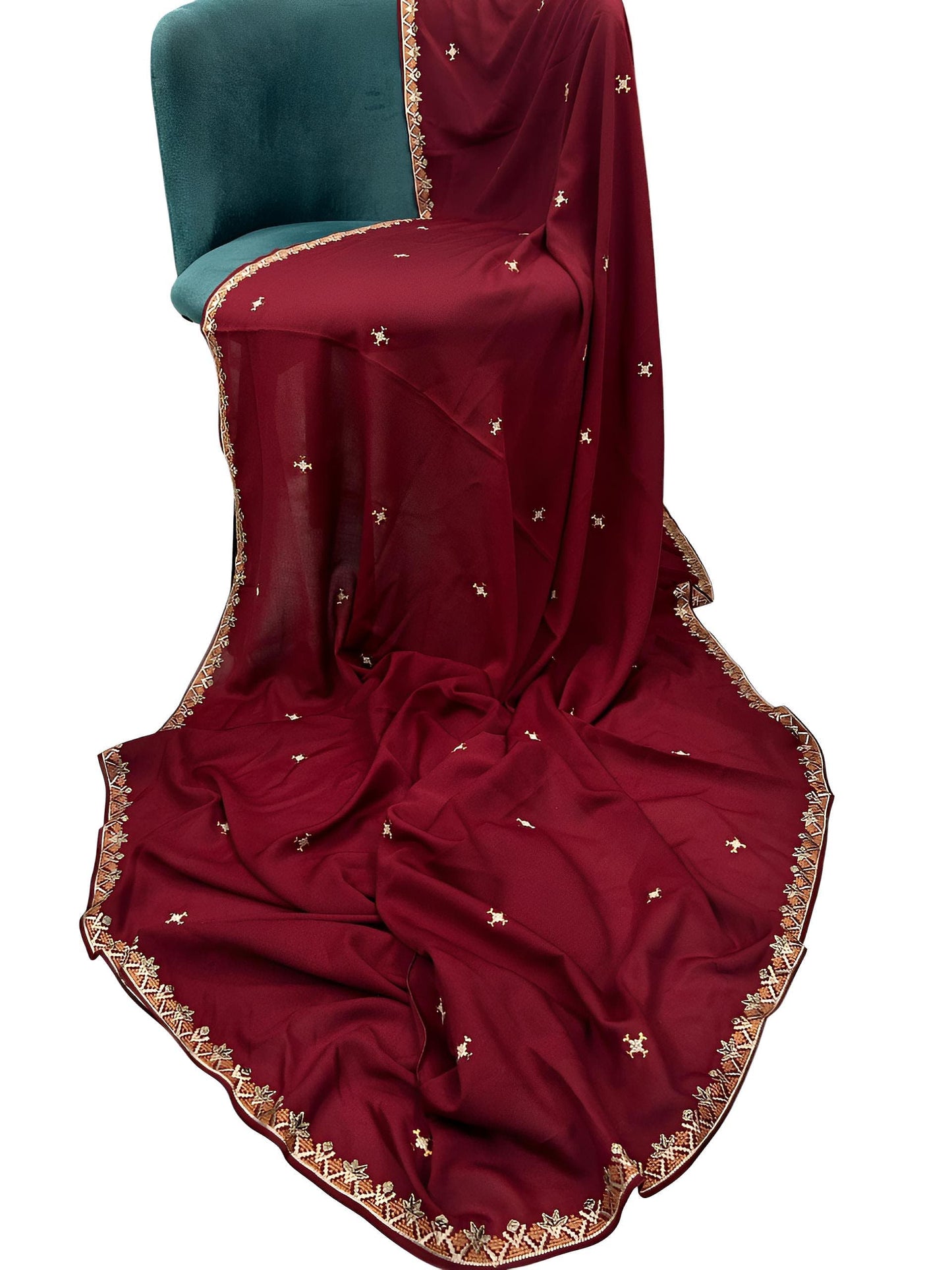 Red Orange Border Shaal