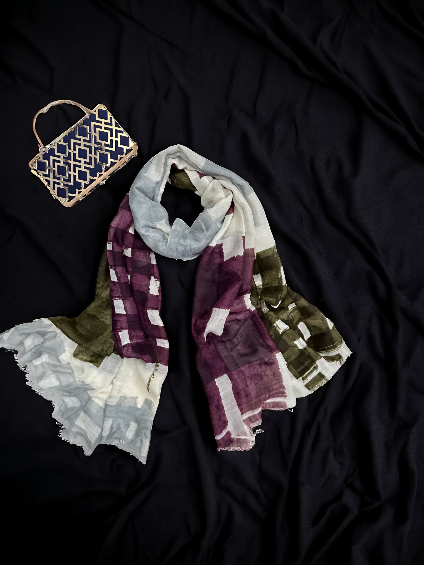 Creme Brulee Printed Modal Hijab