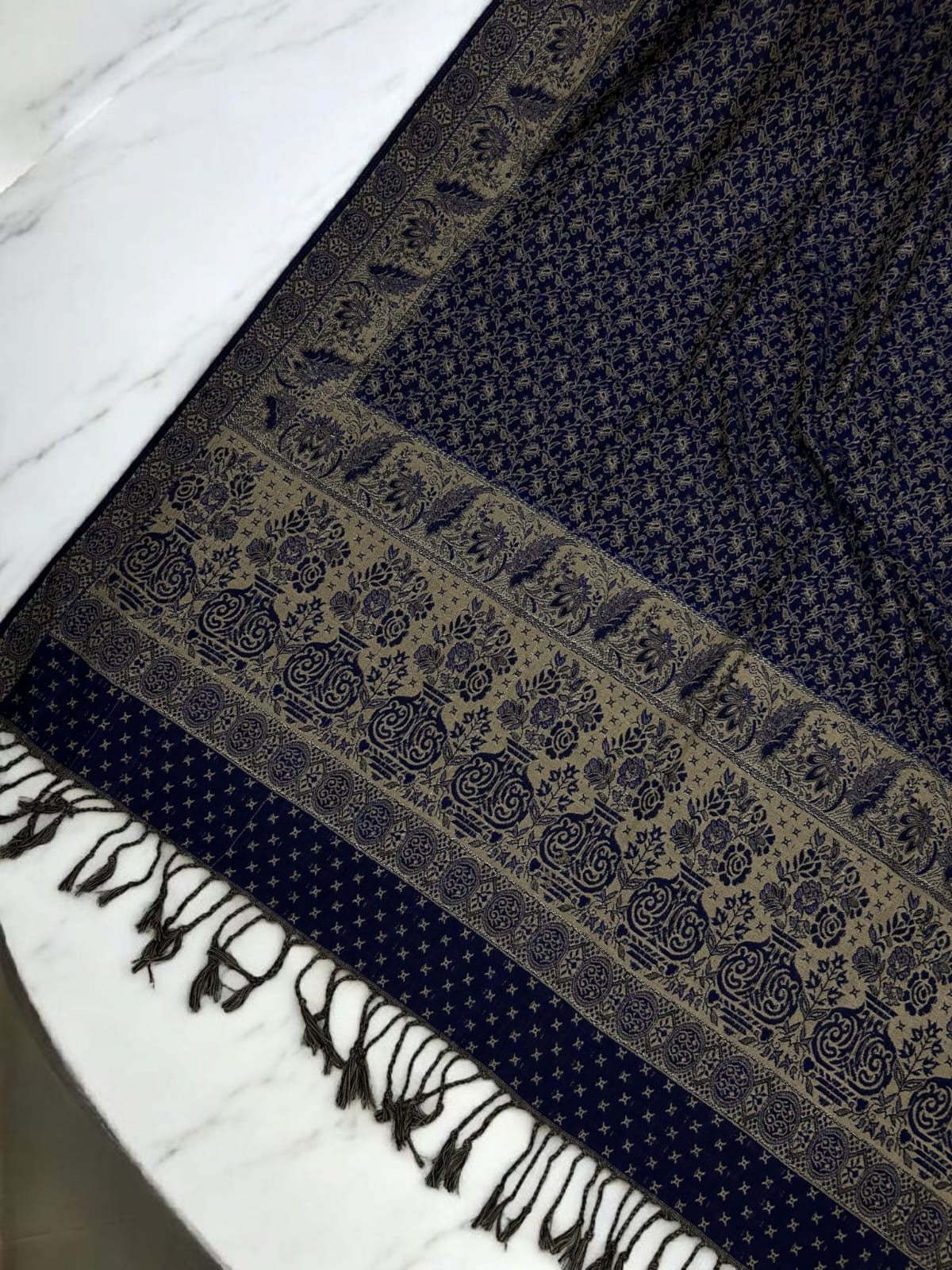 Starry Pashmina Shawl - Purple Greige