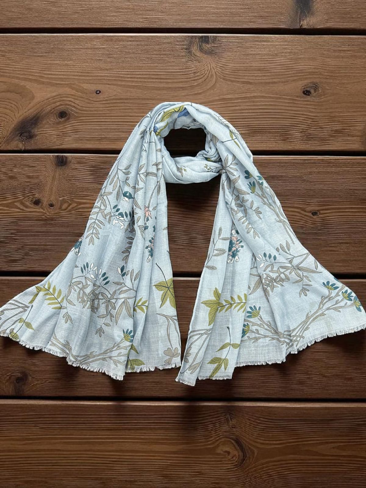 Baby Blue Floral Heaven Printed Modal Hijab