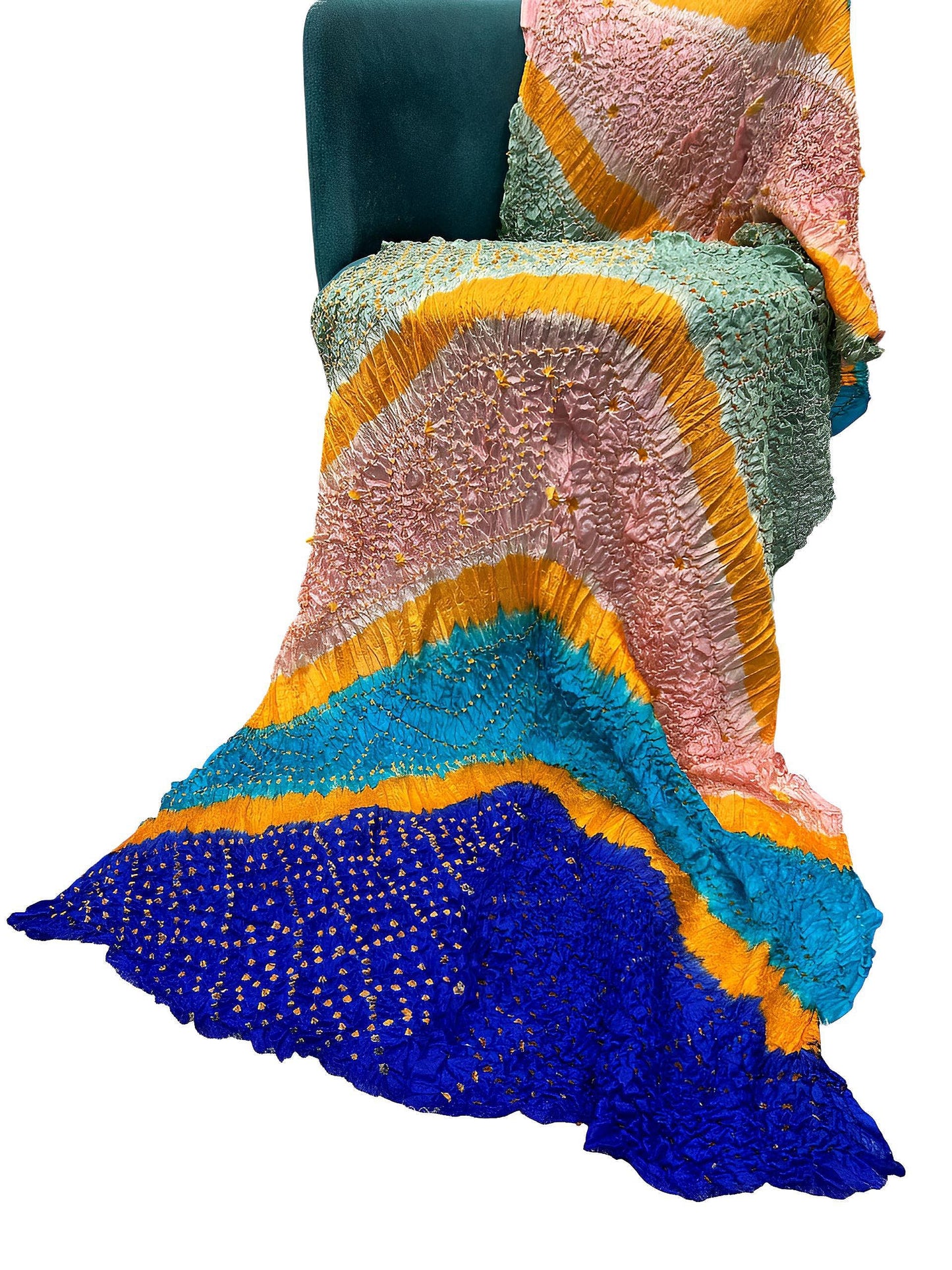 Multi Pastel Silk Chundri Dupatta