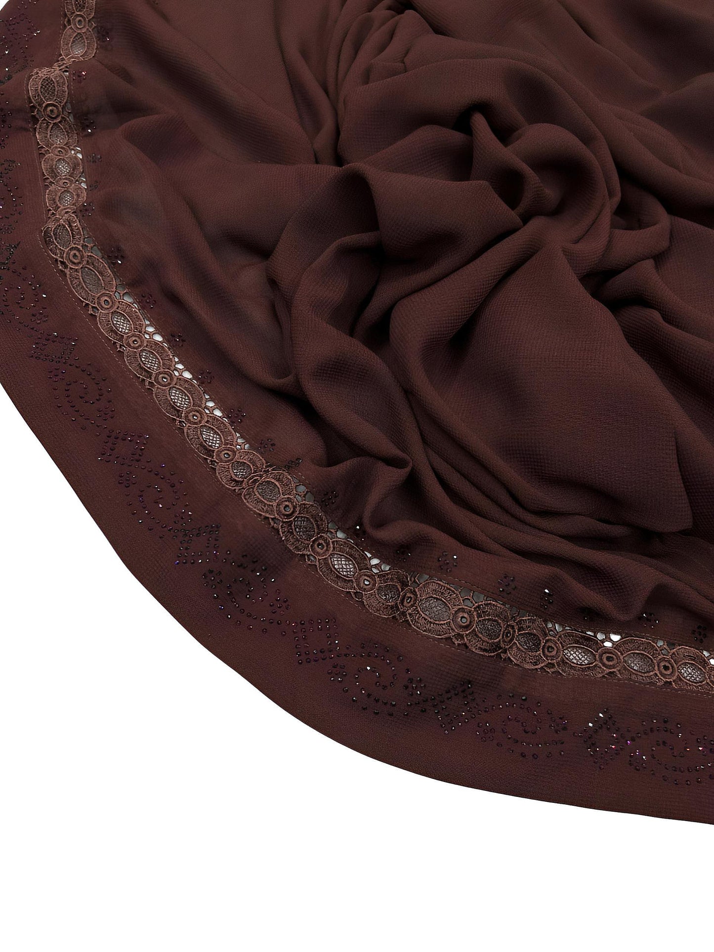 Luxury Chestnut Brown Korean Shaal
