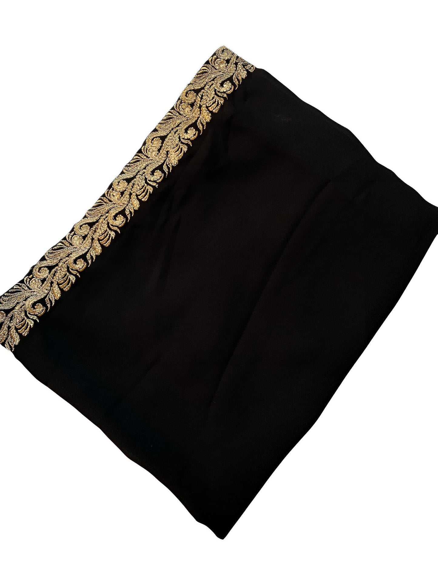 Black Gold Baroque Border Shaal