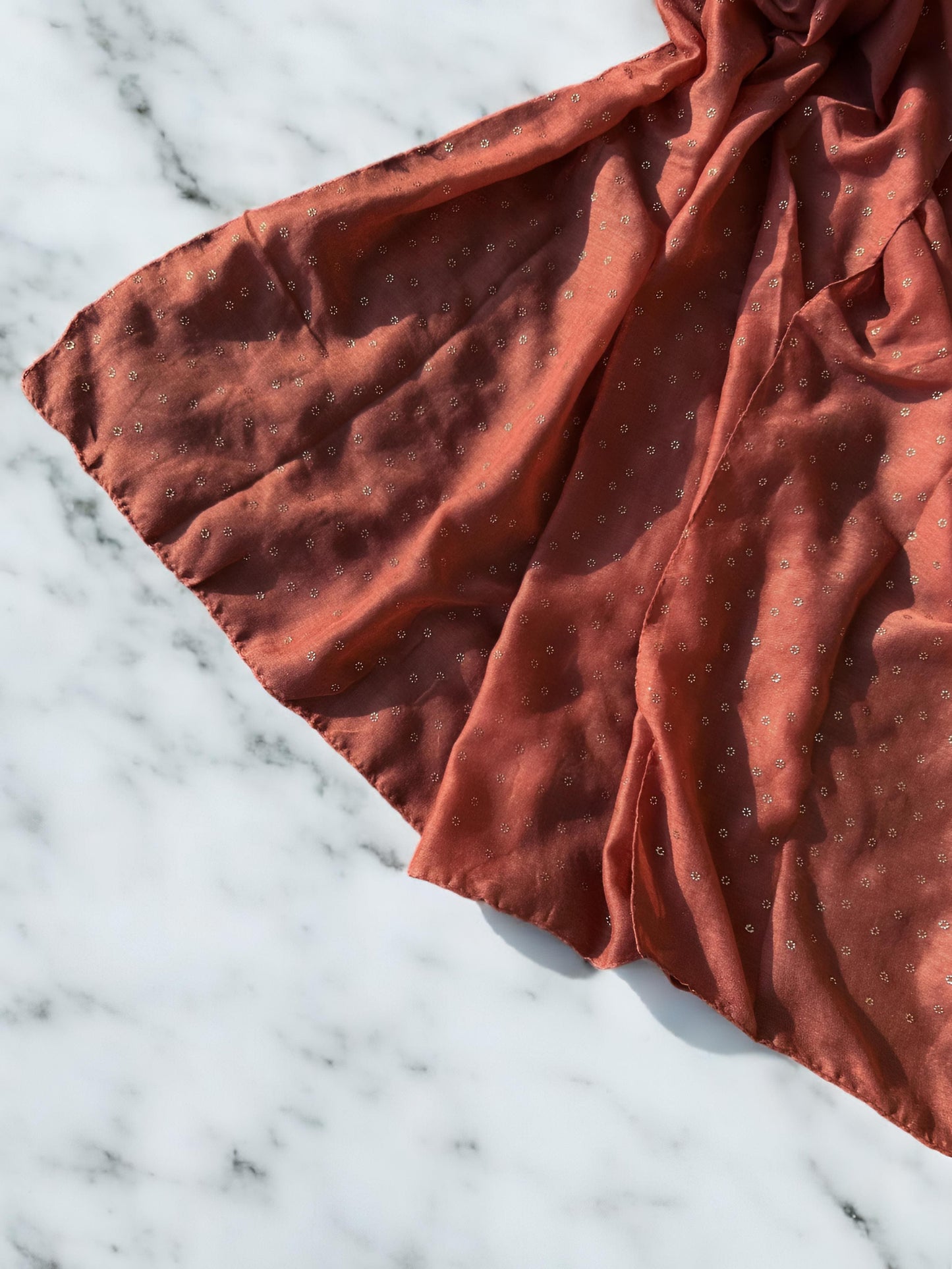 Rust Rose Sequence Hijab