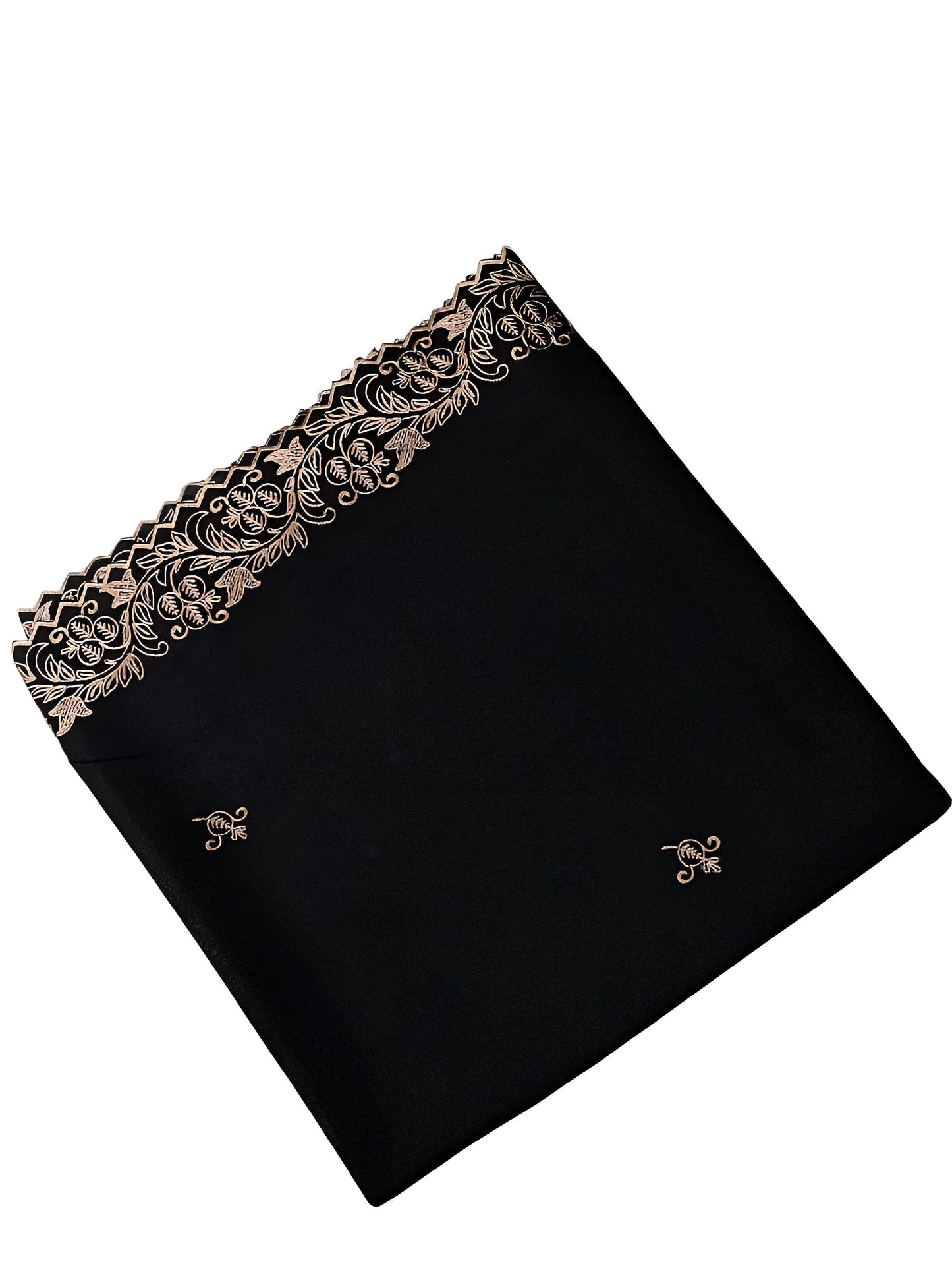 Cutwork Champagne Border Shaal