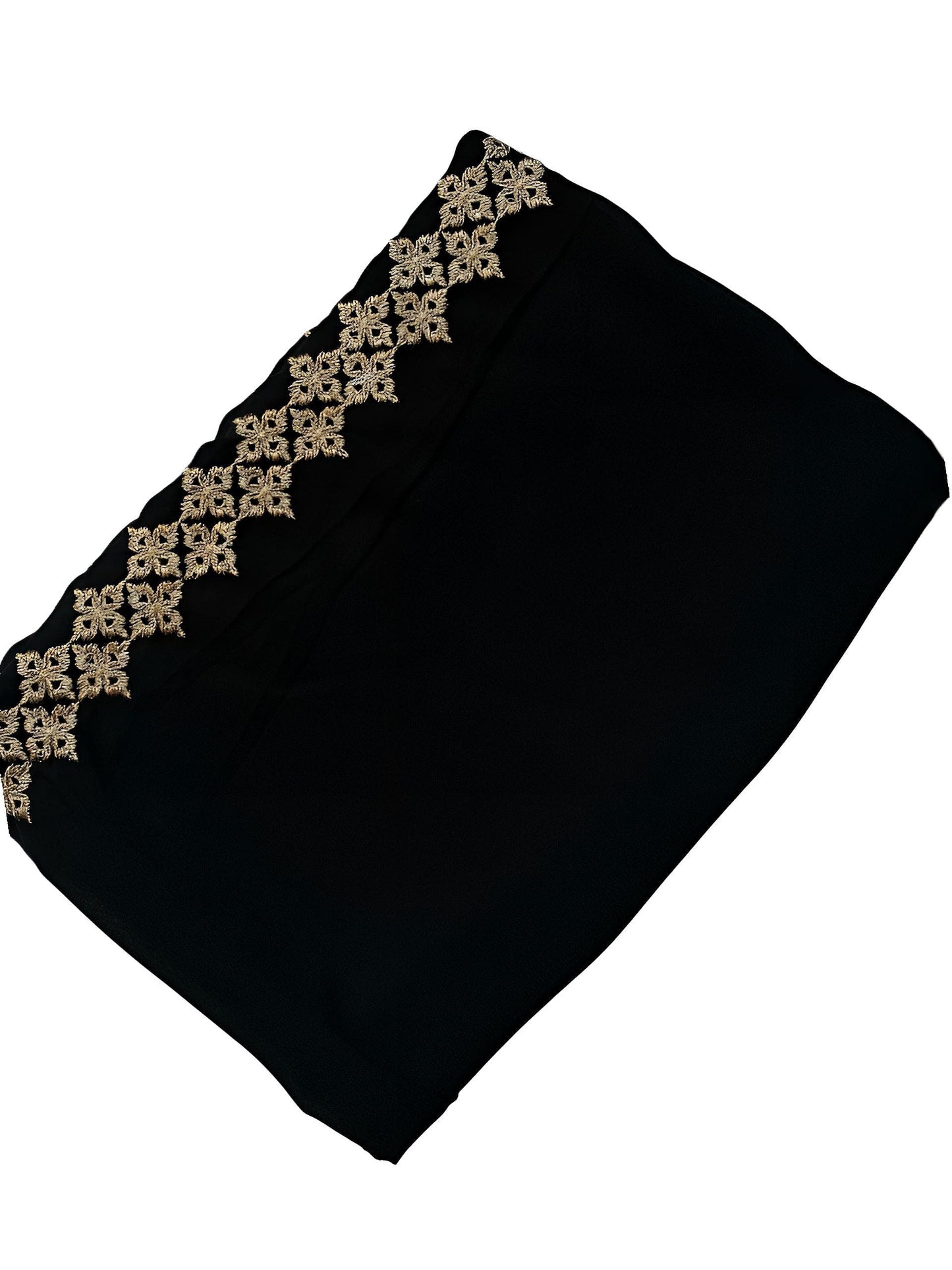 Black Gold Diamond Border Shaal