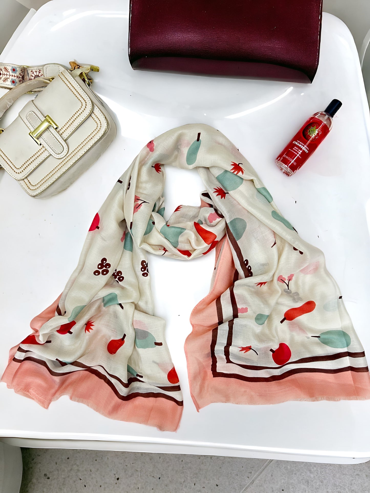 Bloomy Blush Printed Modal Hijab